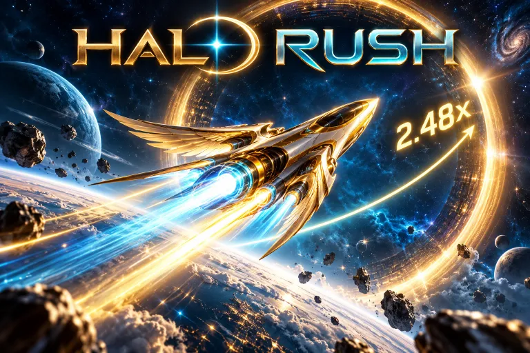 Halo Rush — crash game artwork